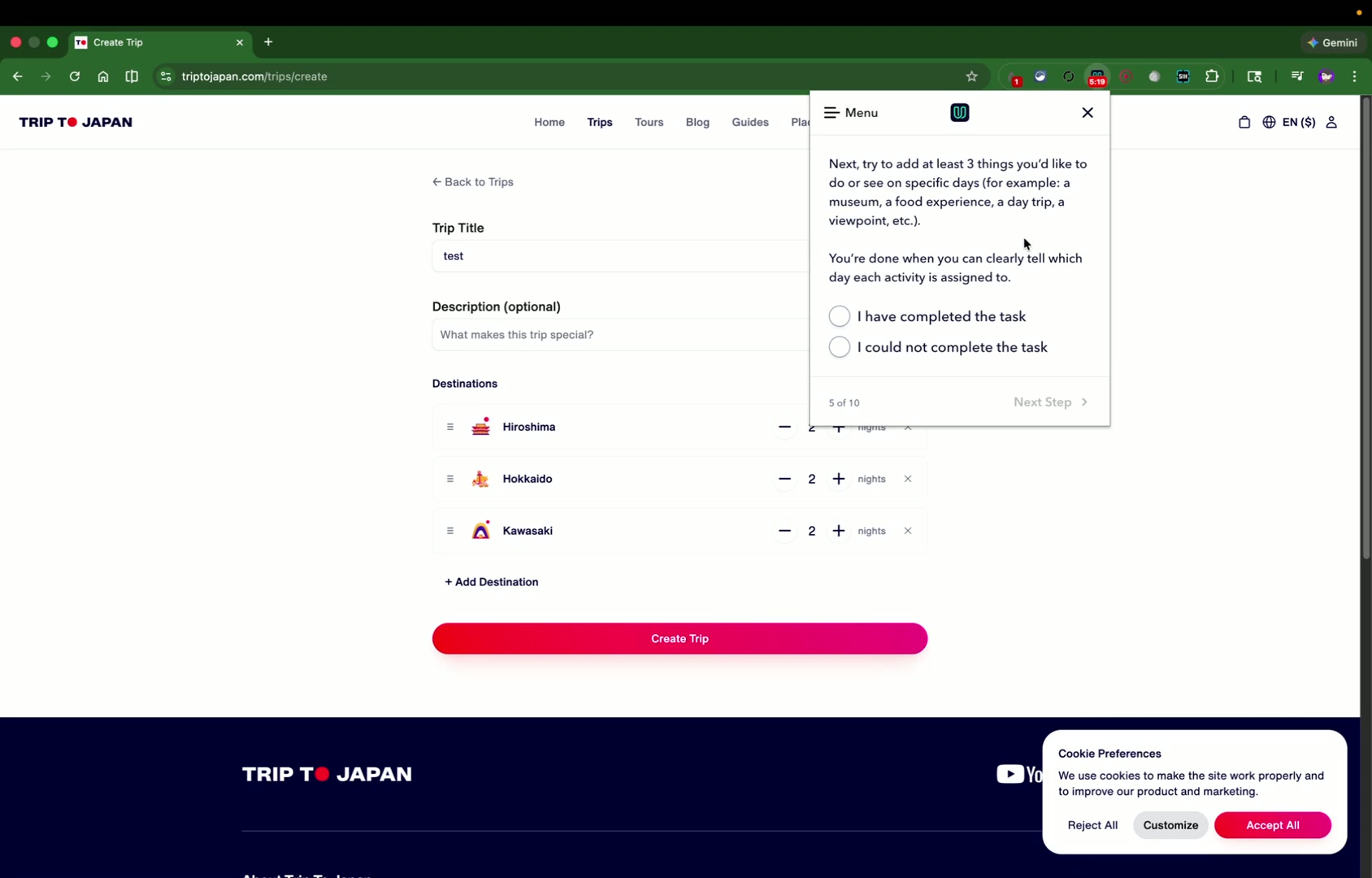 No activity assignment
